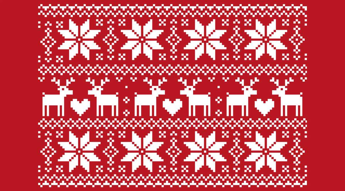 Ugly christmas sweater knit pattern