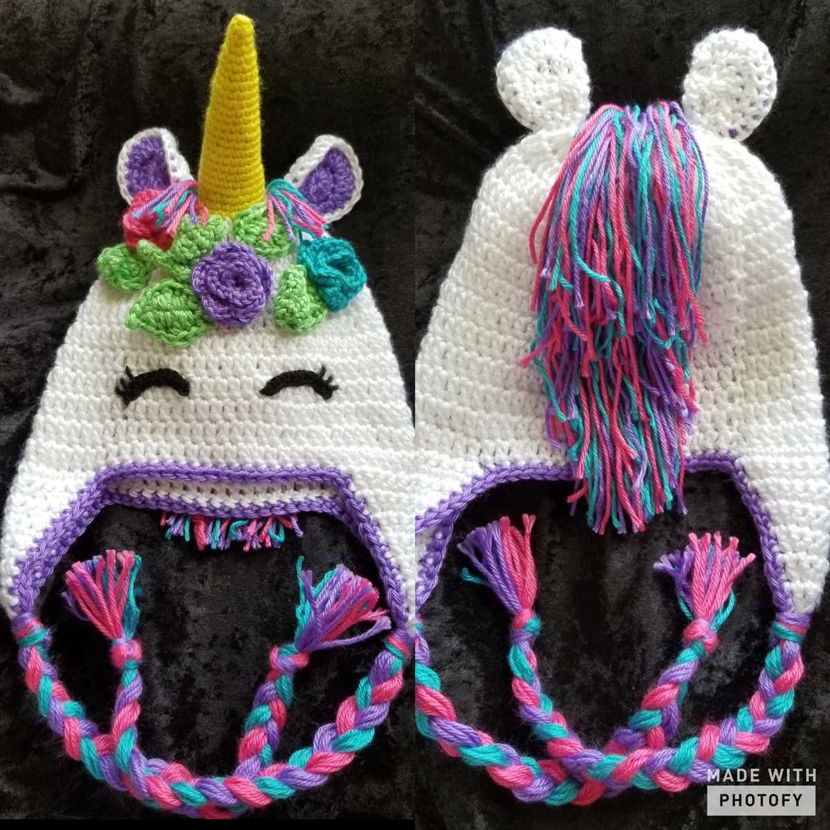 Unicorn hat knitting pattern