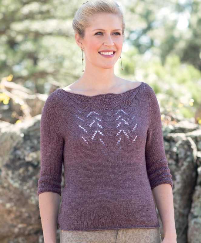 V neck jumper knitting pattern free