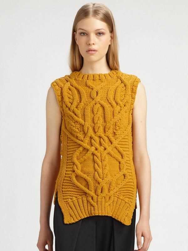 V neck vest knit pattern