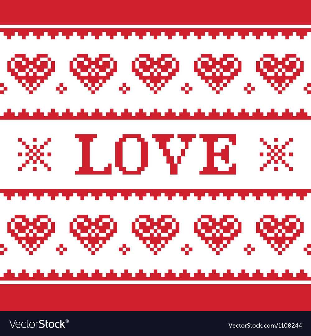 Valentine day knitting patterns