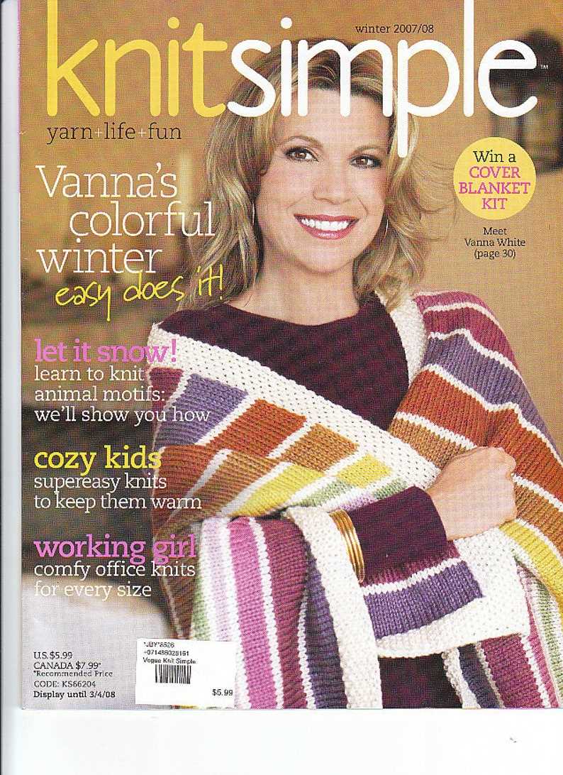 Vanna white knitting patterns free