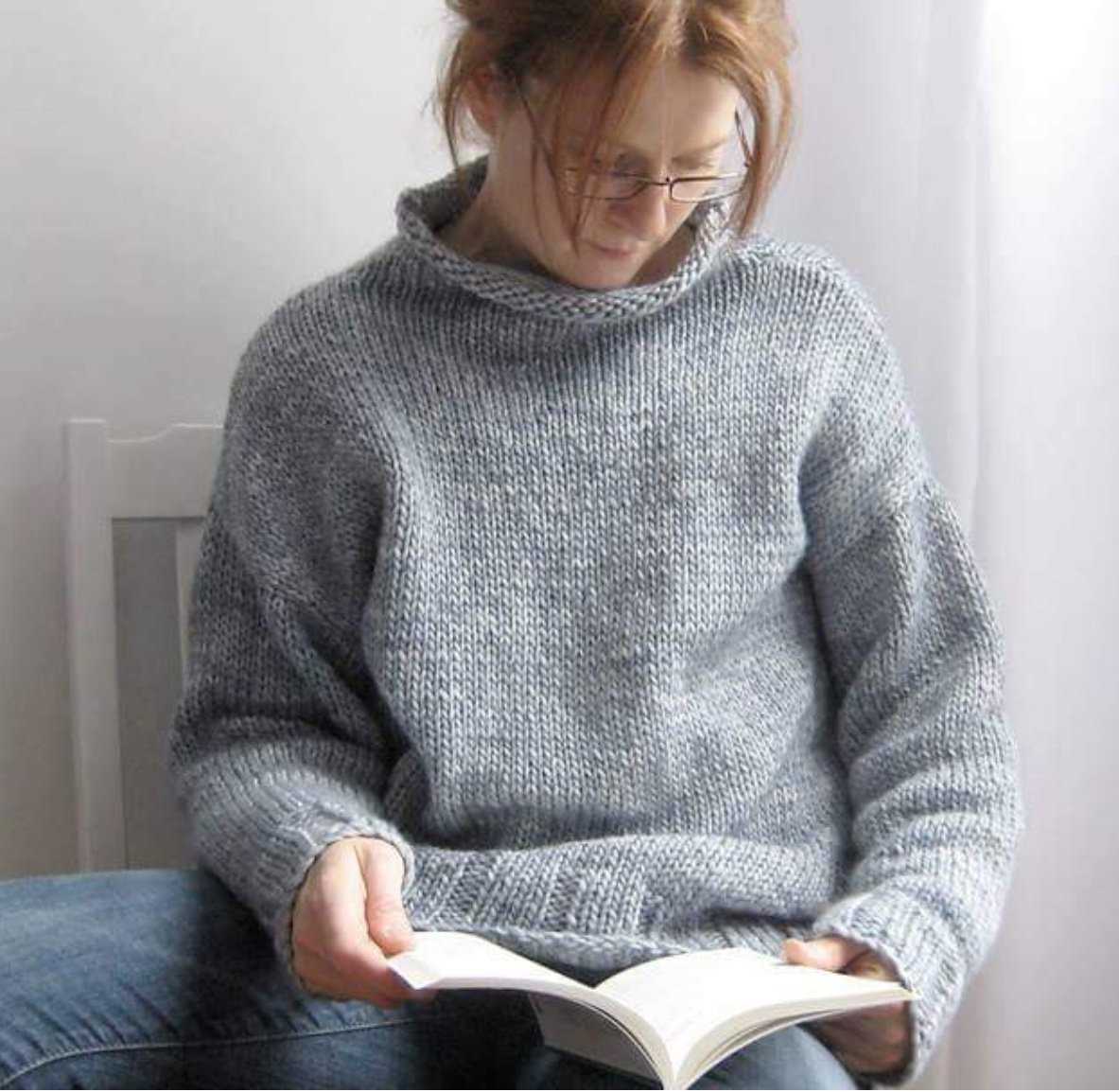 Velvet sweater knitting pattern