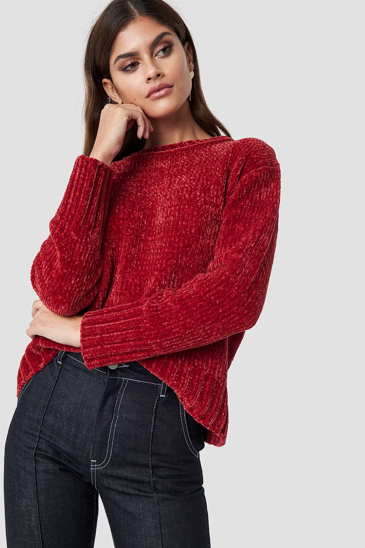 Velvet sweater knitting pattern