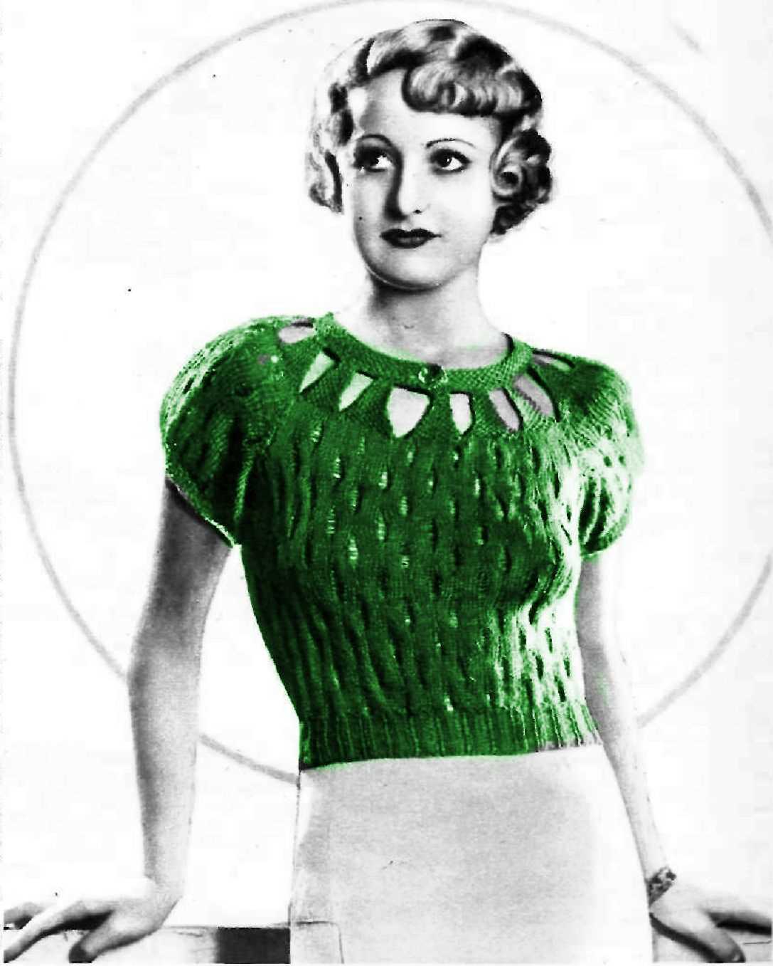 Vintage style knitting patterns