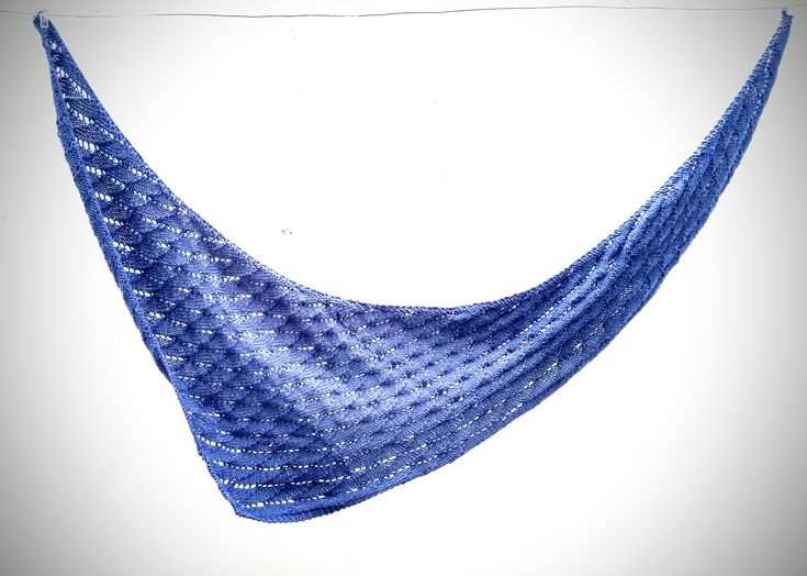 Wave shawl knit pattern