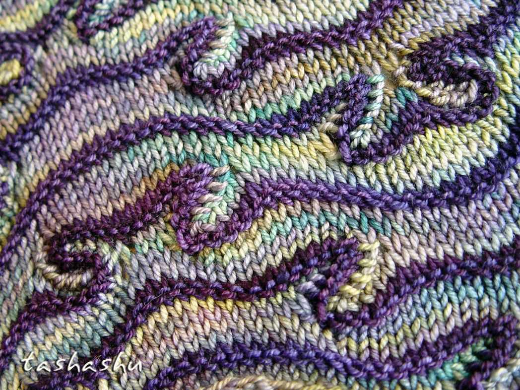 Wave scarf knitting pattern