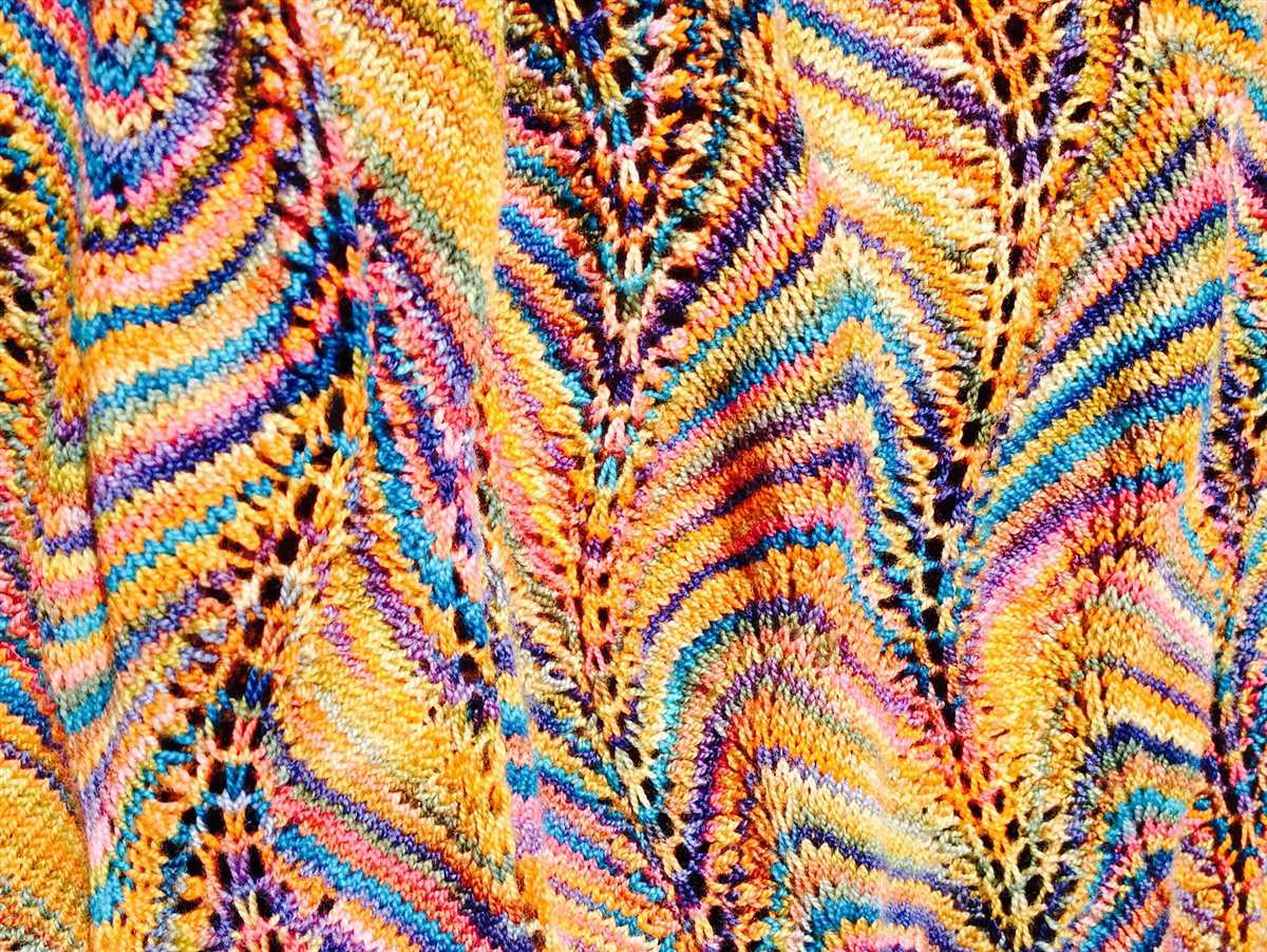 Wave scarf knitting pattern