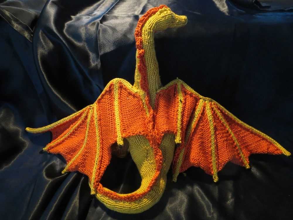 Welsh dragon knitting pattern