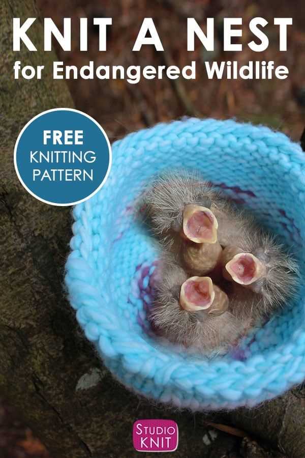 Wildlife rescue nests knitting patterns