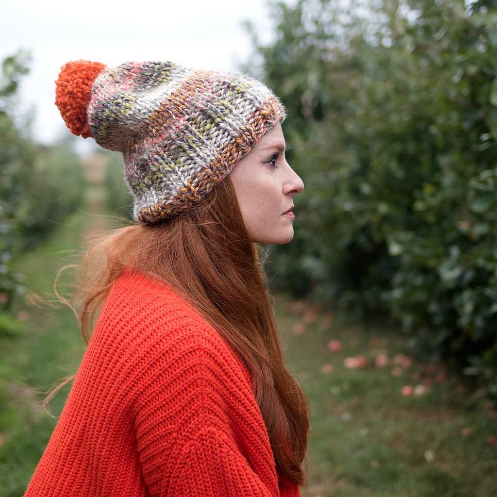 Wool ease thick and quick knit hat pattern