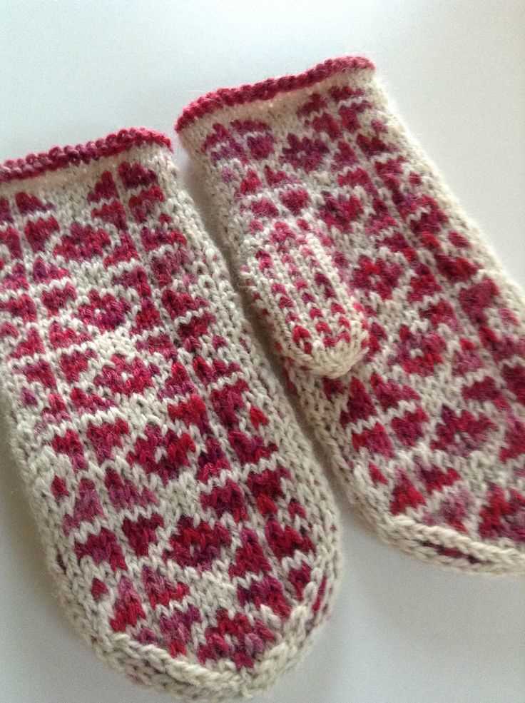 Worsted weight knit mitten pattern