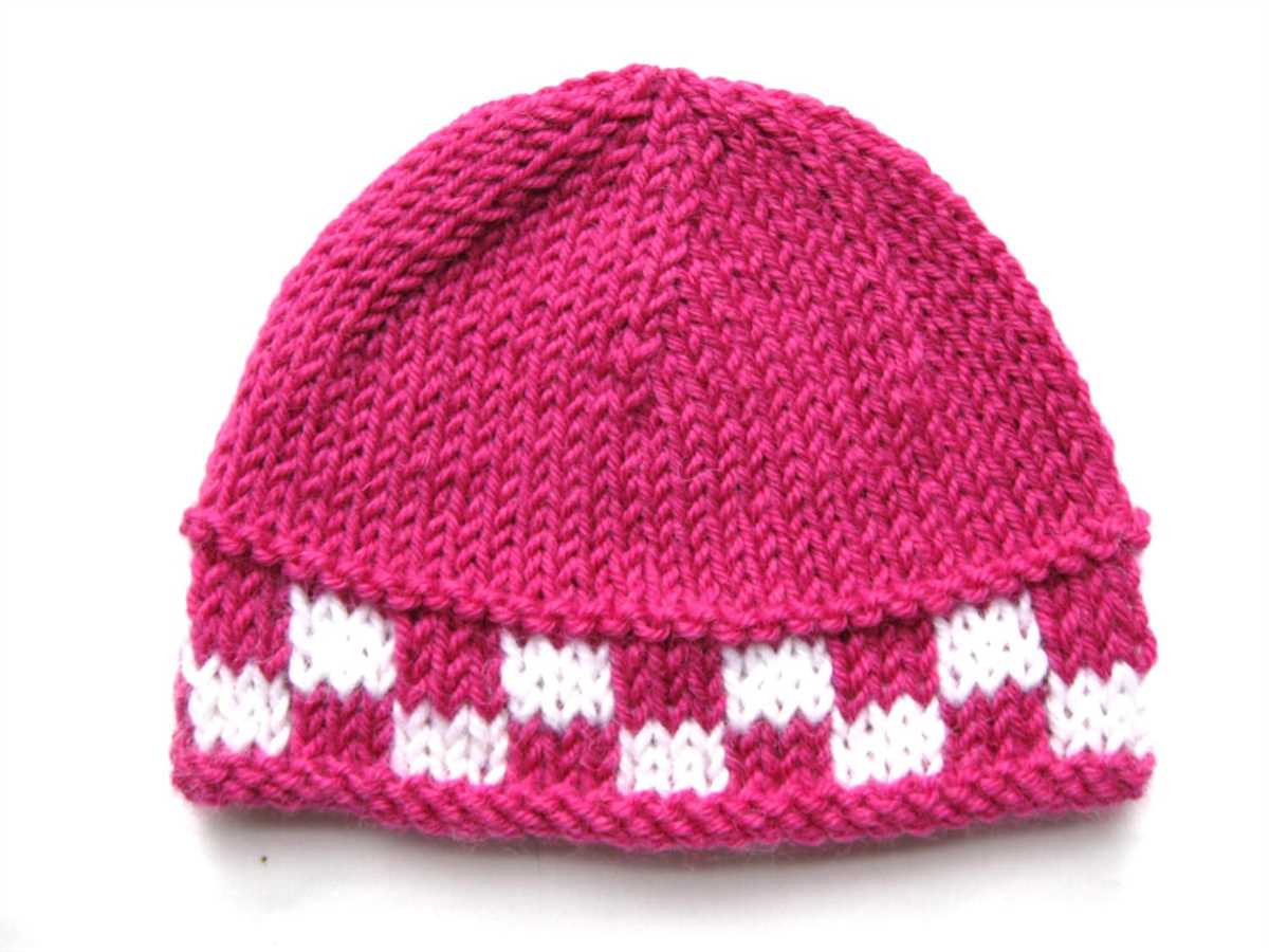 Worsted knit hat pattern