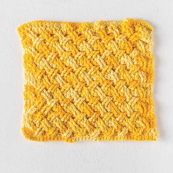 Woven knitting pattern