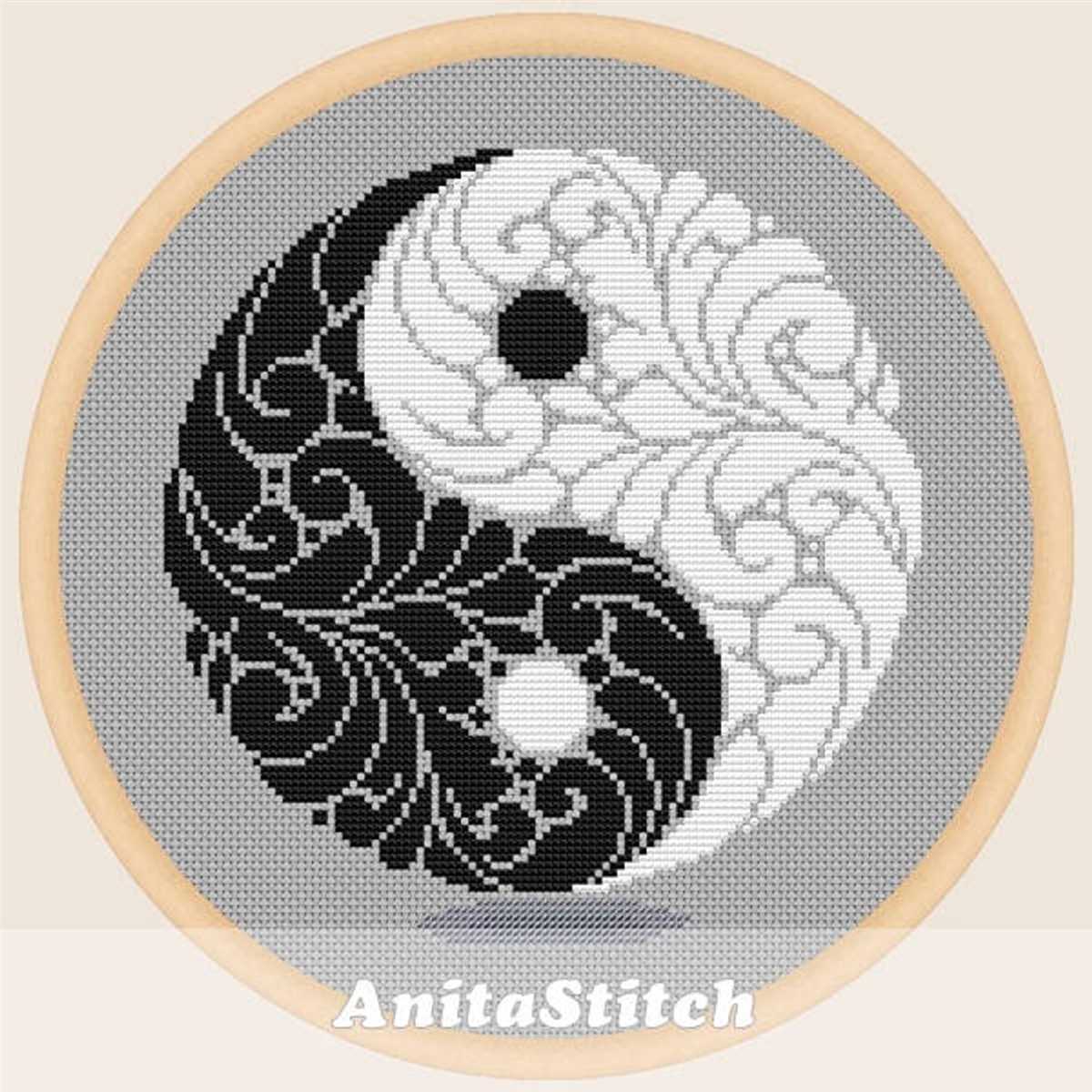 Yin yang knitting pattern