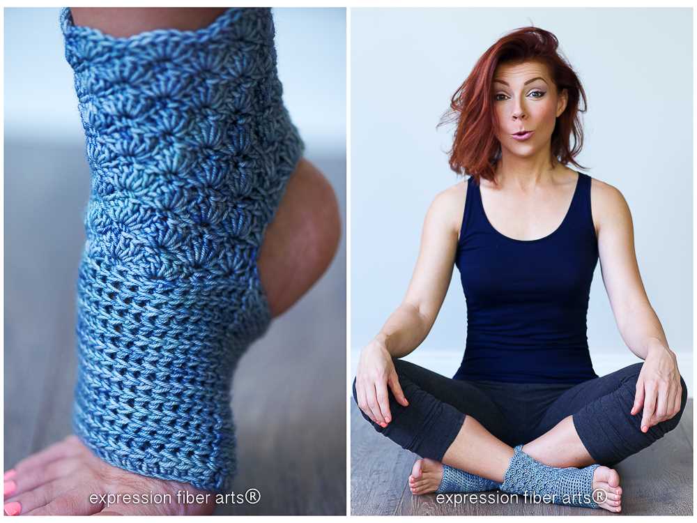 Yoga sock knitting pattern