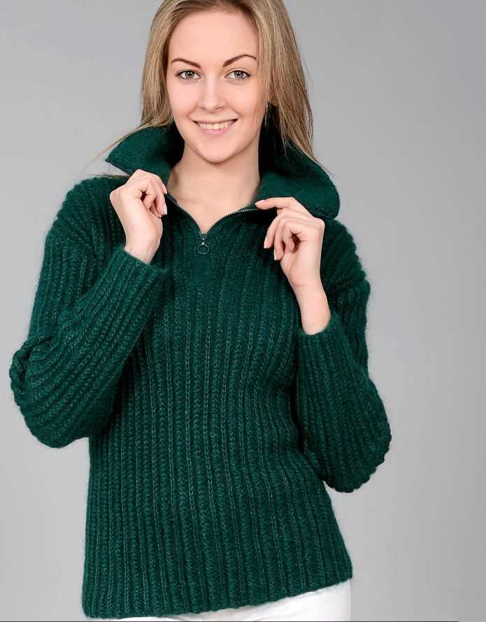 Zipper sweater knitting pattern