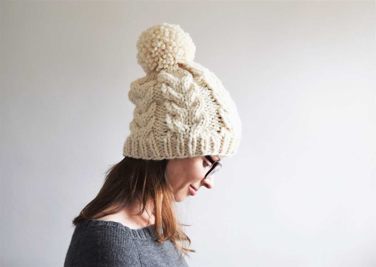 Adult beanie knitting pattern