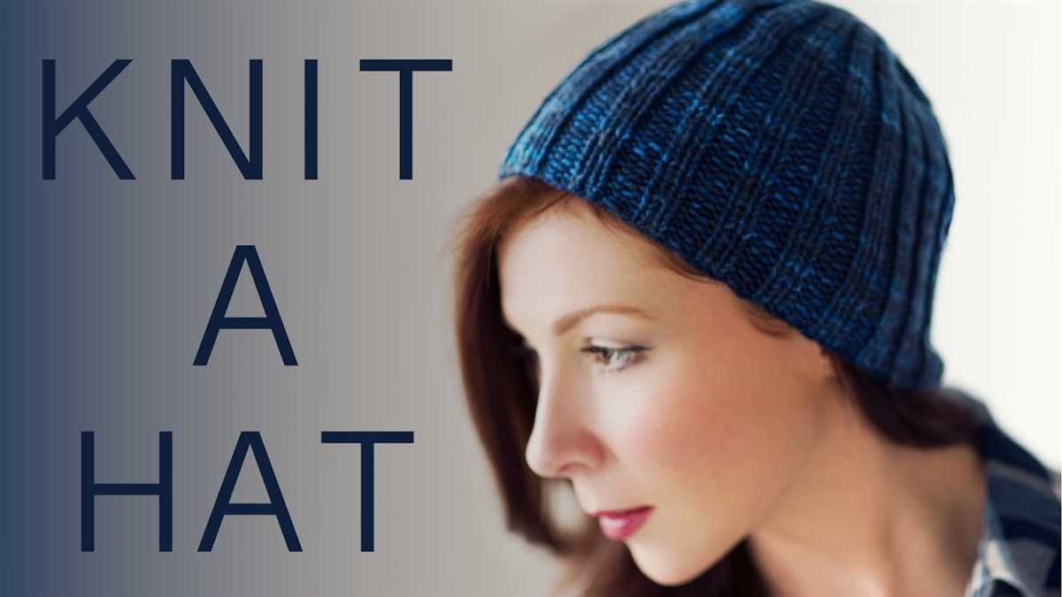 Adult beanie knitting pattern