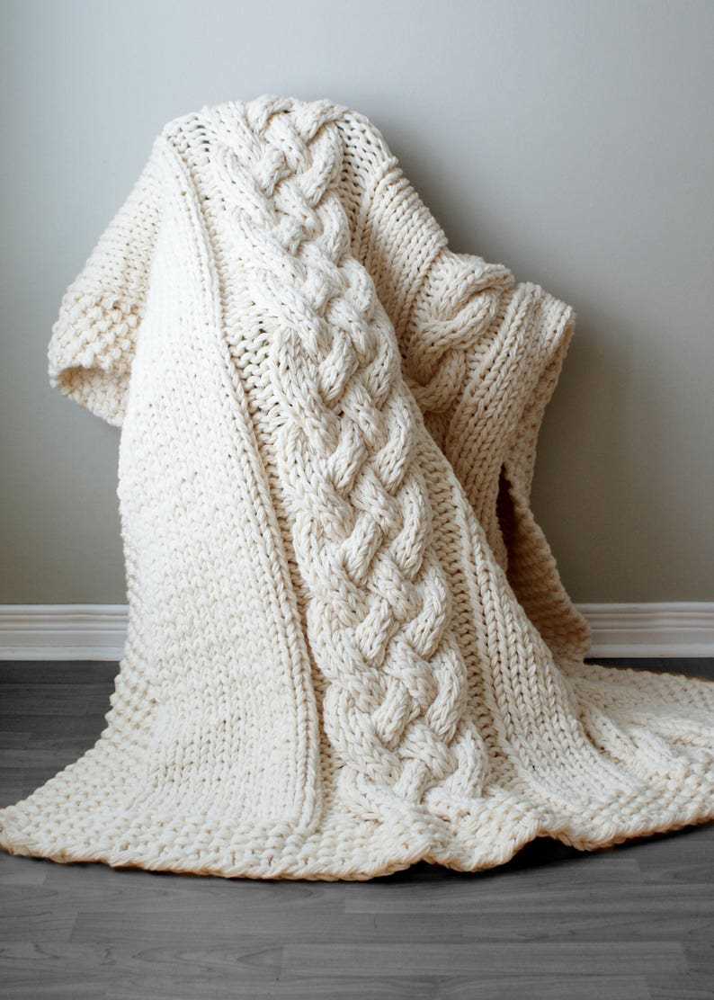 Adult blanket knitting pattern