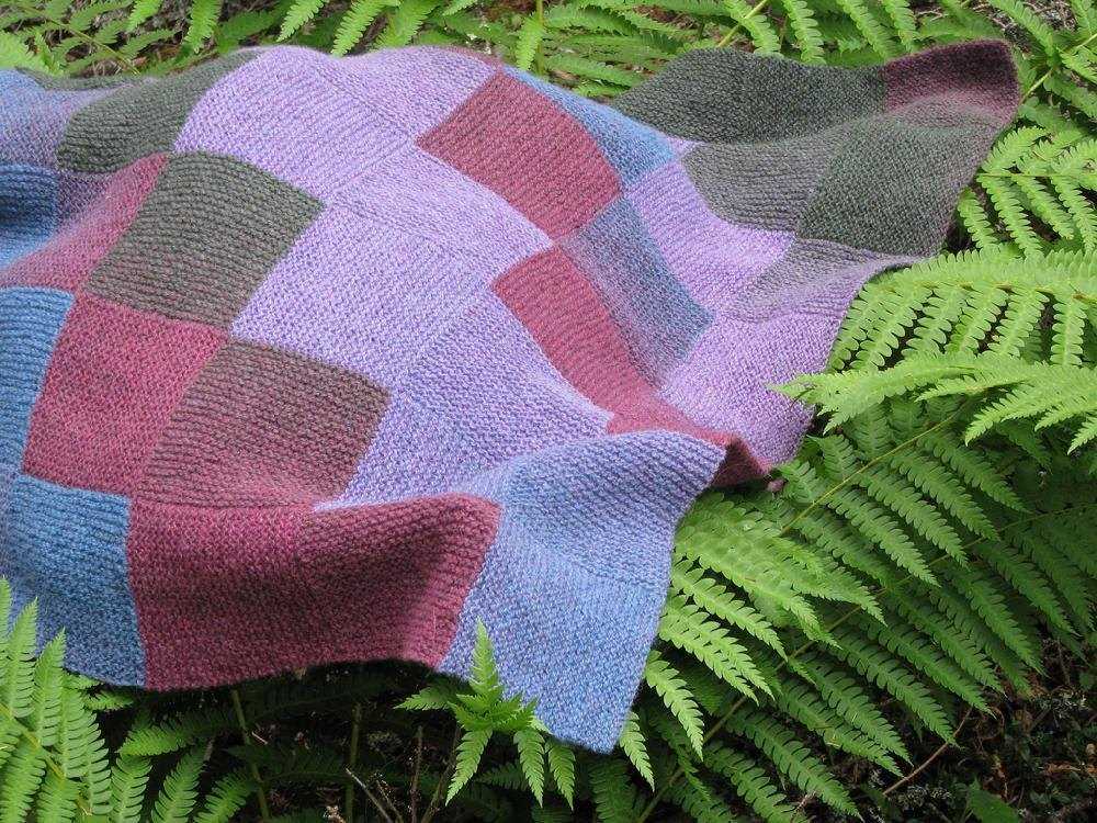 Adult blanket knitting pattern