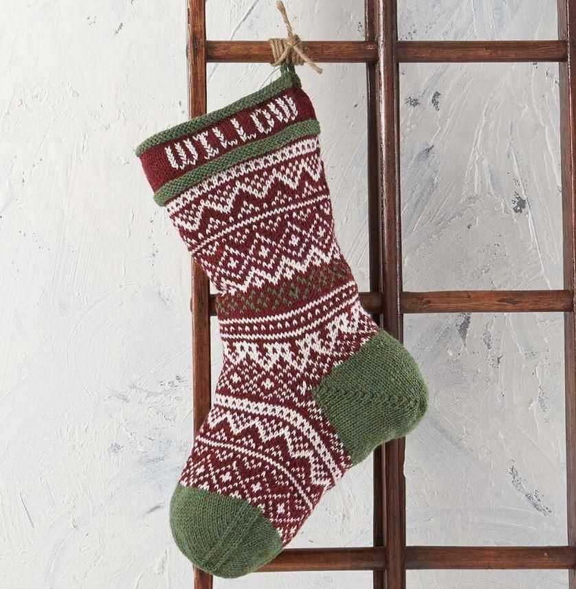 Christmas stocking knitting patterns free