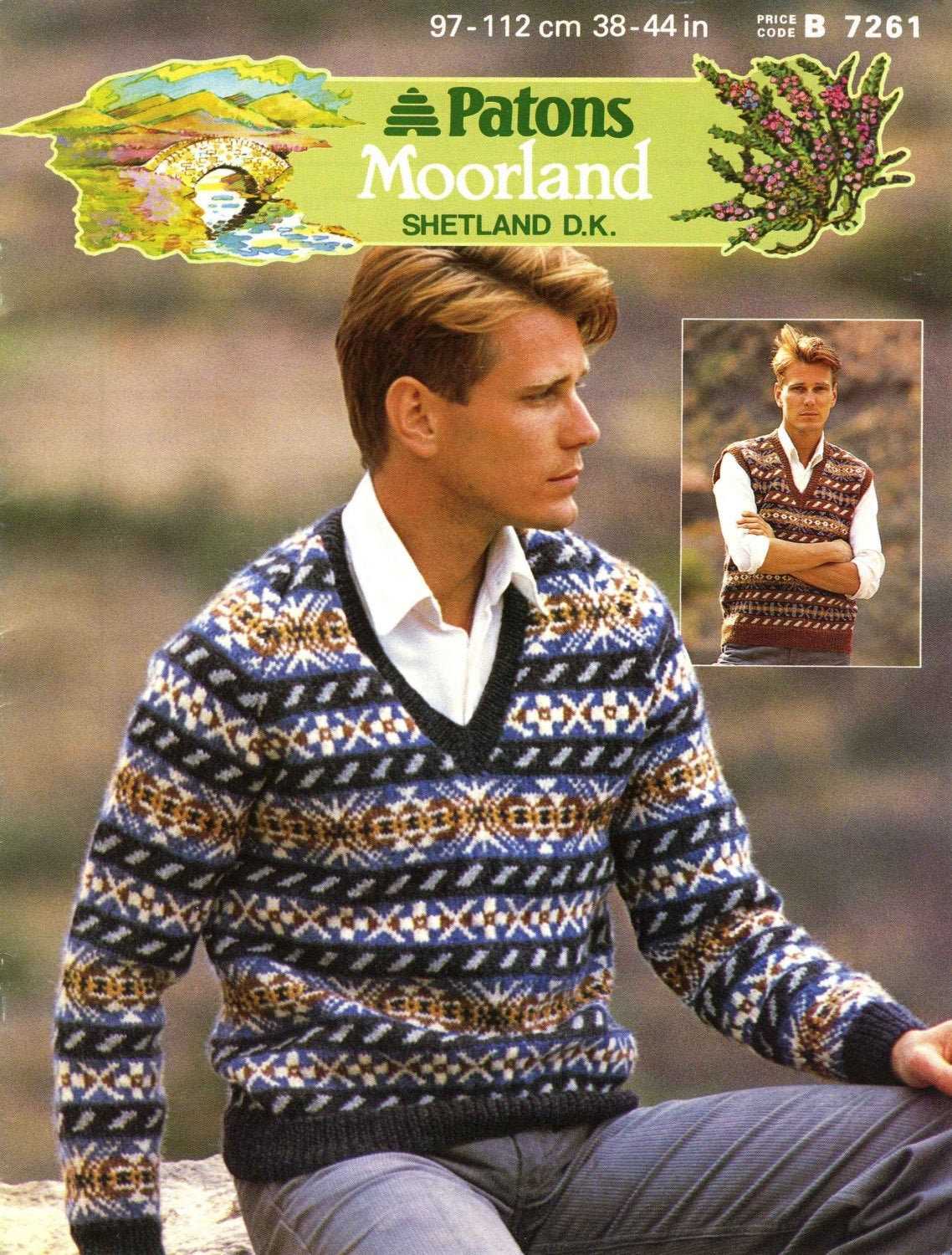 Mens sleeveless jumper knitting pattern