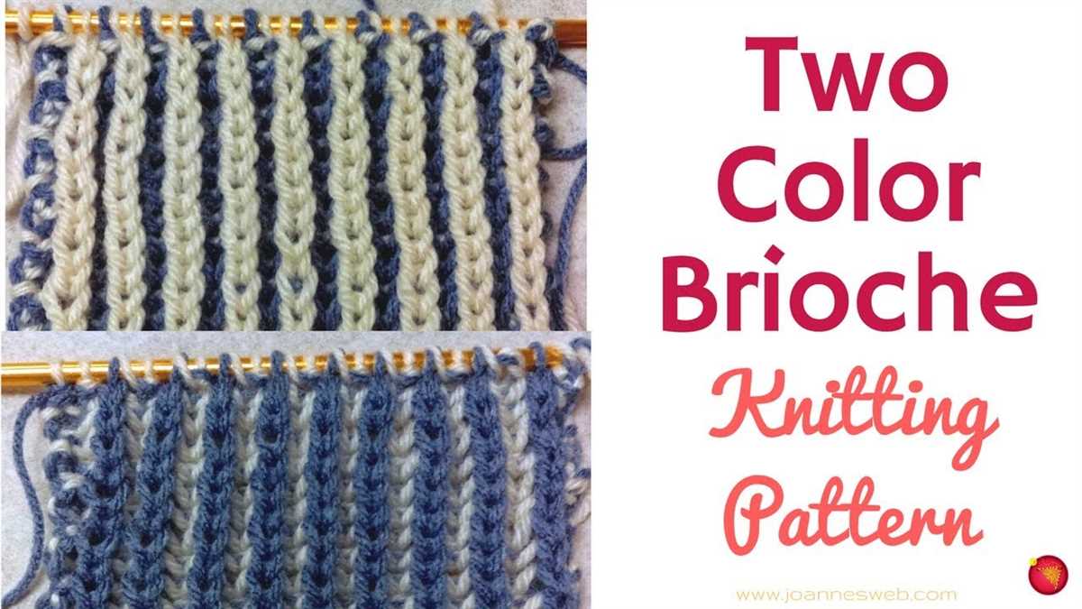 Easy brioche knitting pattern