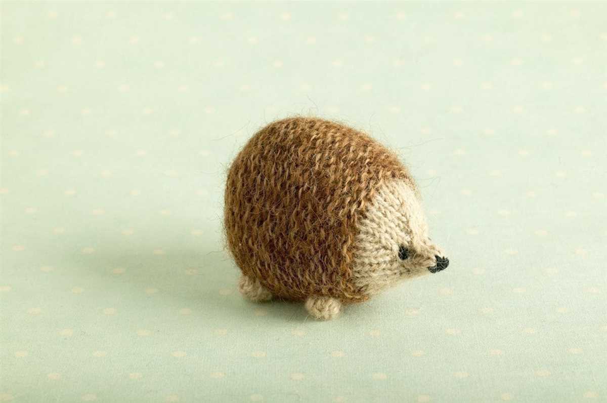 Easy hedgehog knitting pattern