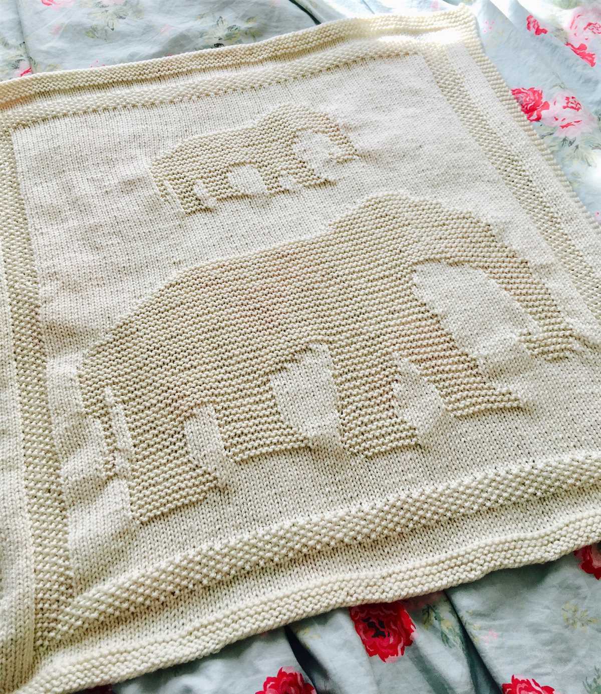 Elephant blanket knitting pattern