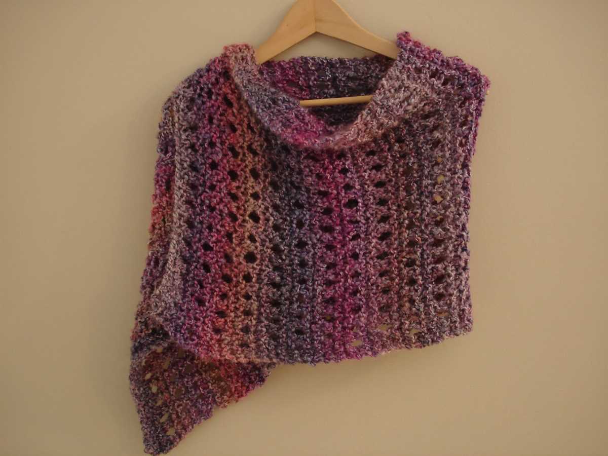 Easy prayer shawl knitting pattern