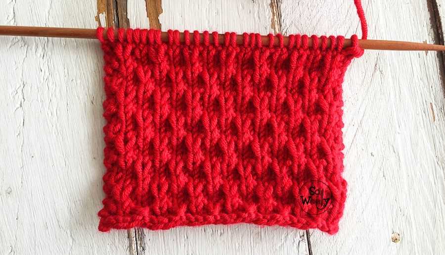 Slip stitch knit pattern