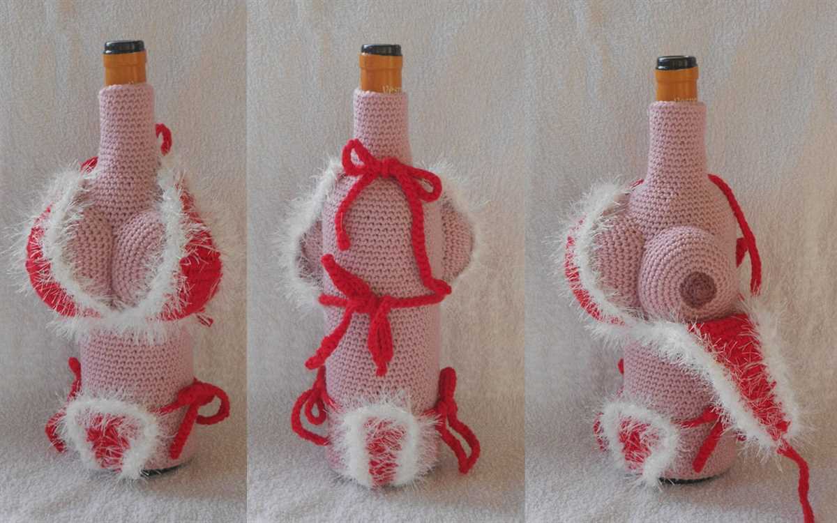 Wine bottle cover knitting pattern