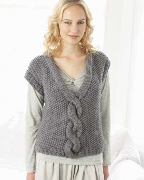 Amy slipover knitting pattern