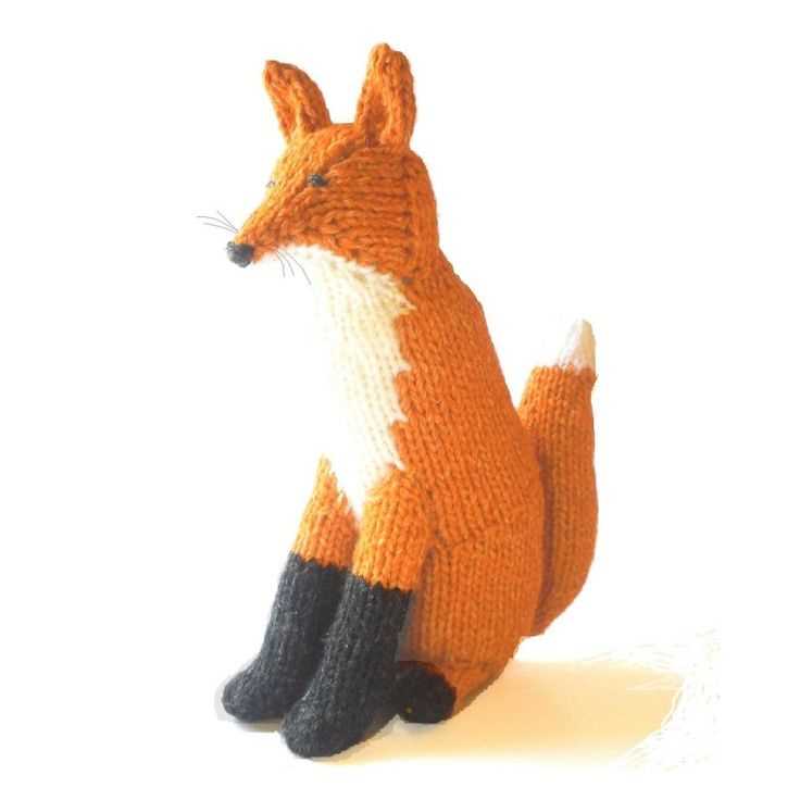 Knitted fox pattern