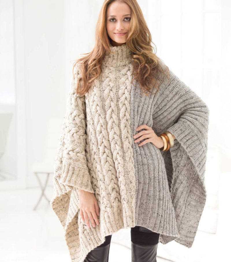 Poncho knitting pattern