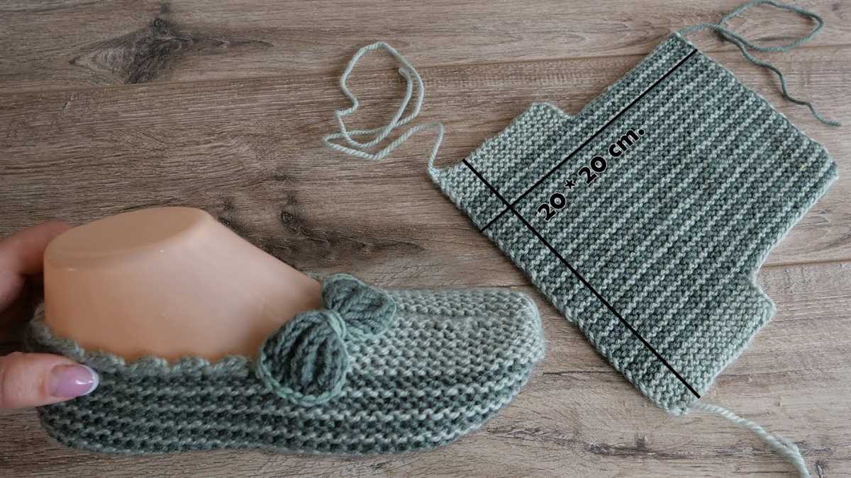 Easy slipper knitting pattern