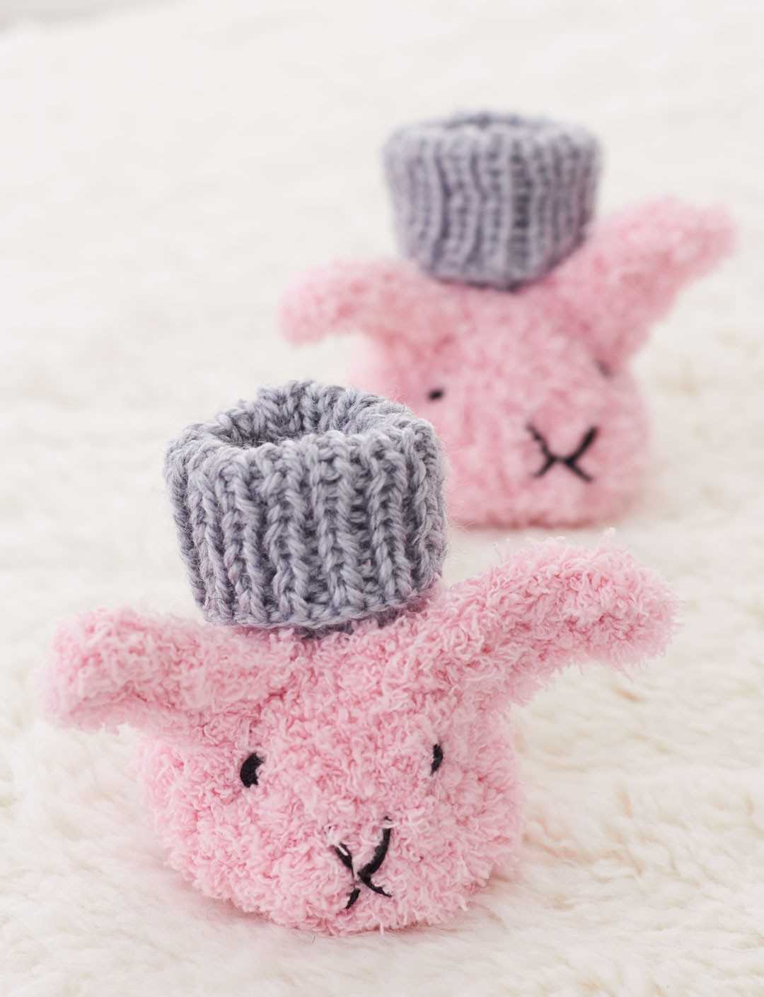 Bunny booties knitting pattern free