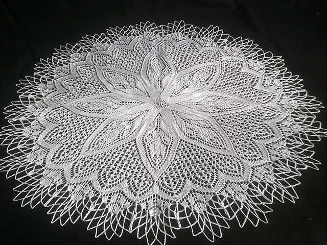 Free knitted lace tablecloth patterns