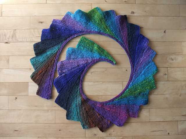 Knitted scarf patterns using sock yarn