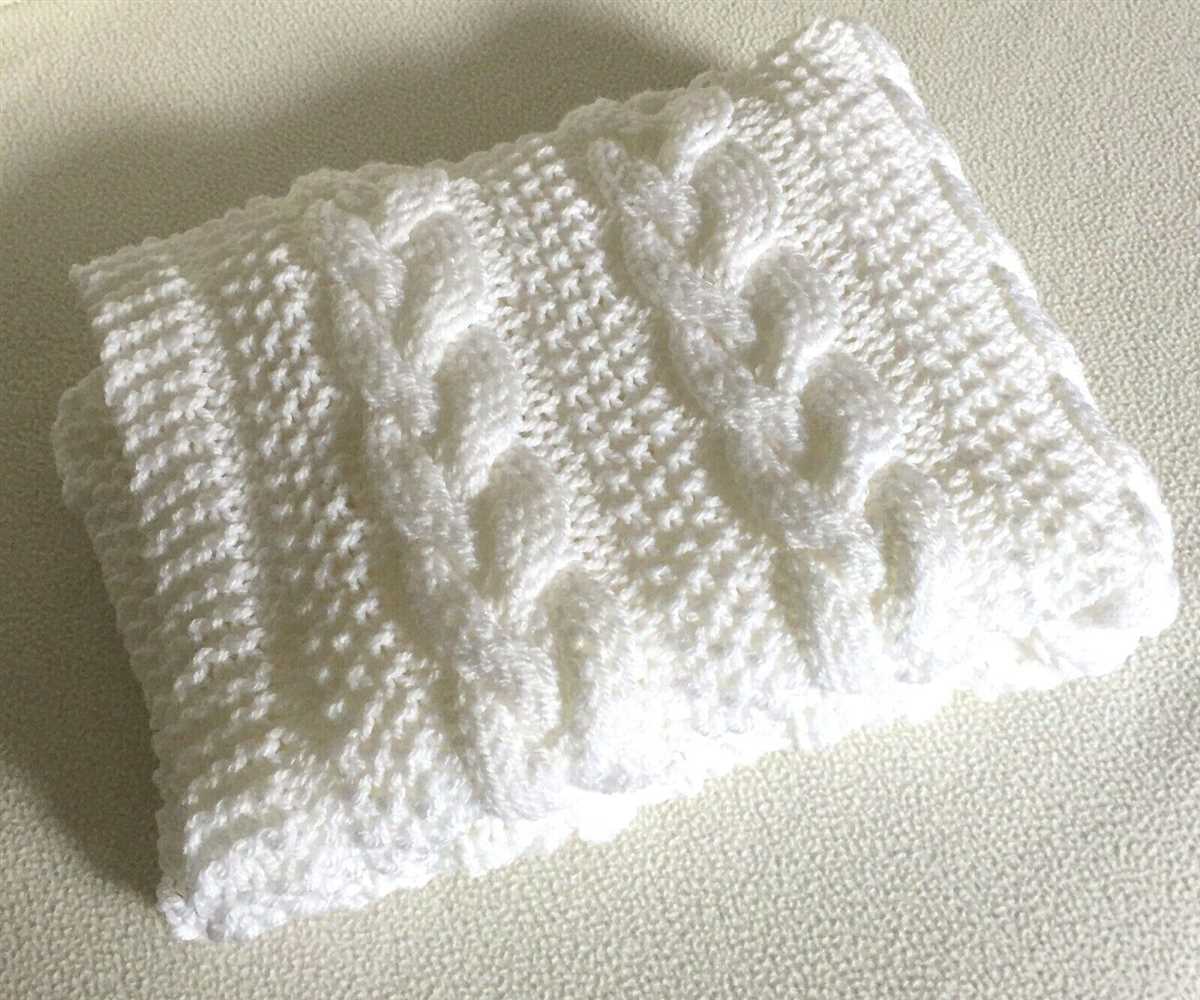 Aran blanket knitting pattern