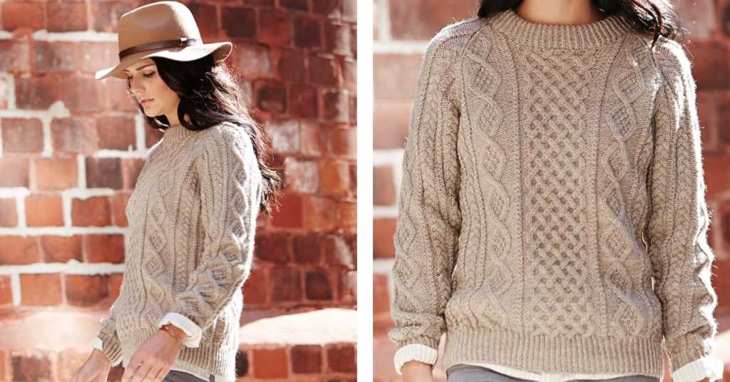 Aran cardigan knitting pattern