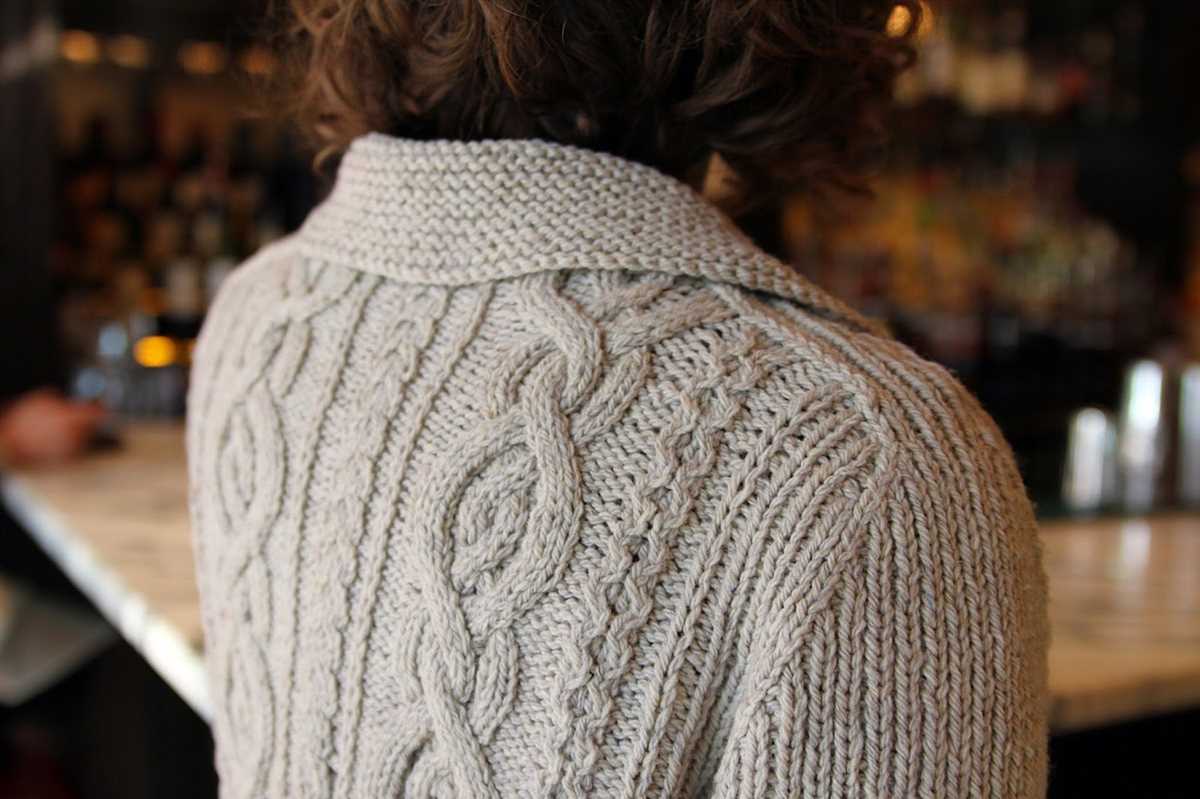 Aran cardigan knitting pattern