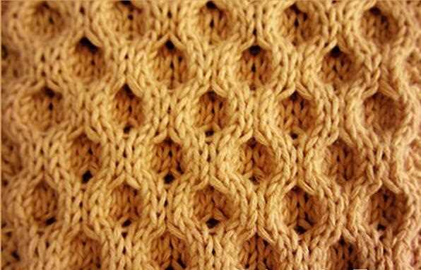 Aran honeycomb knitting pattern