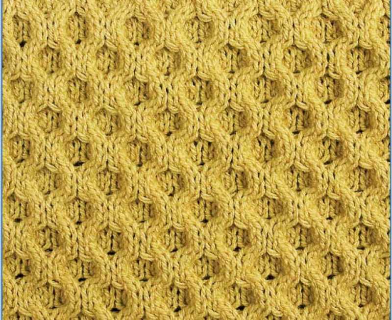 Aran honeycomb knitting pattern