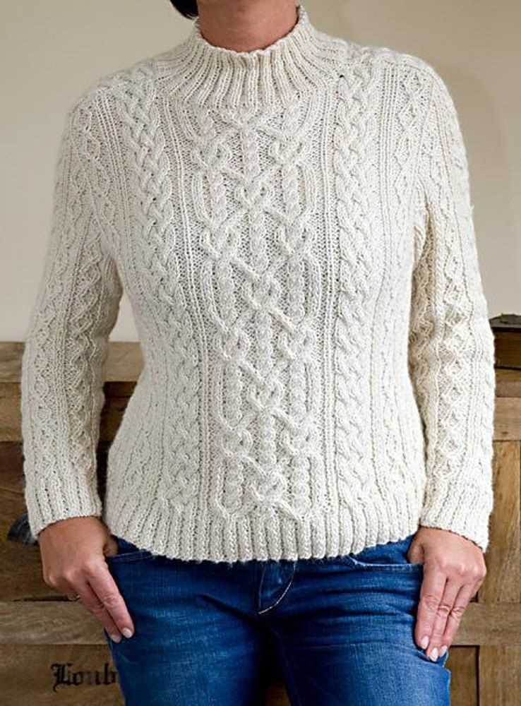 Aran knit sweater pattern