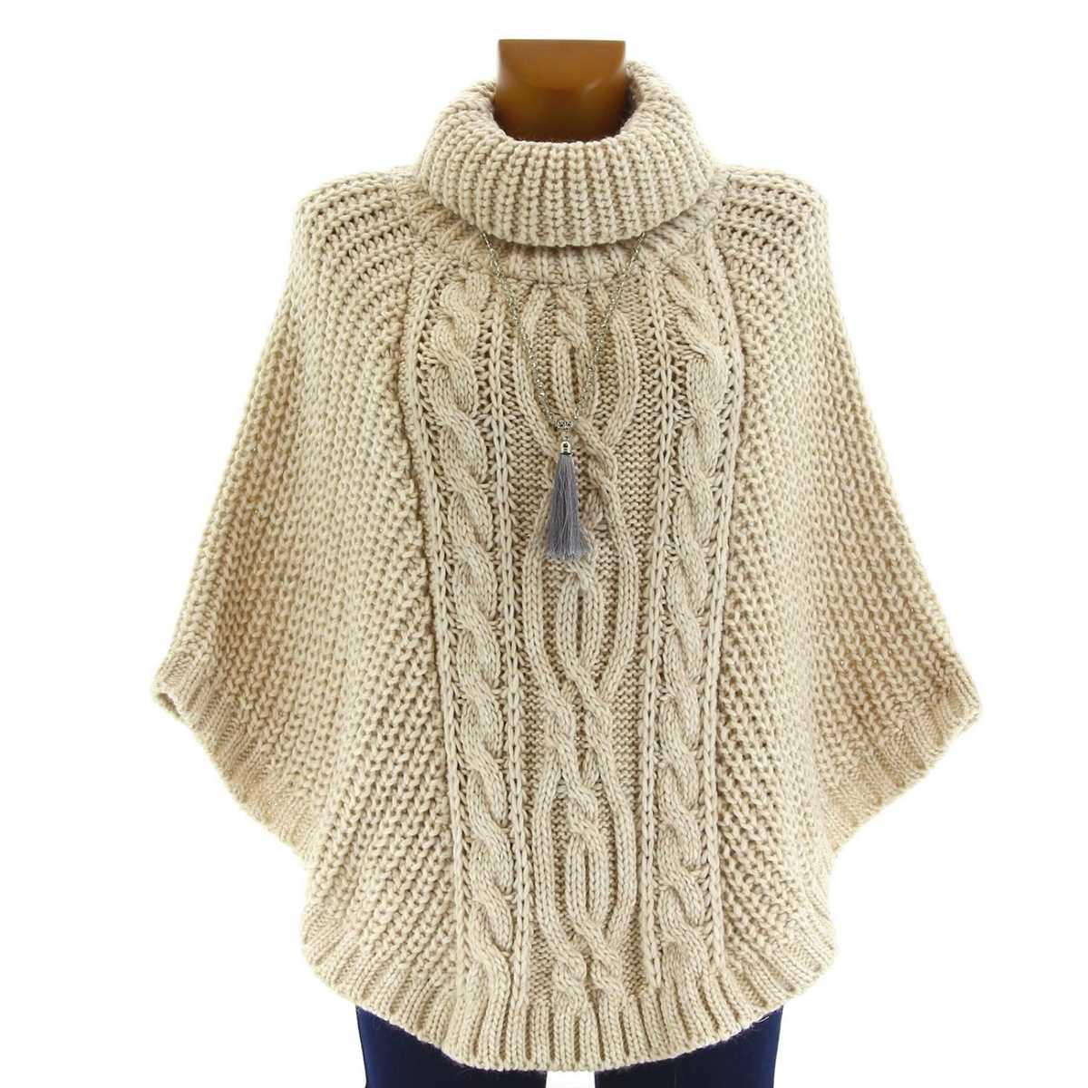 Aran poncho knitting pattern free