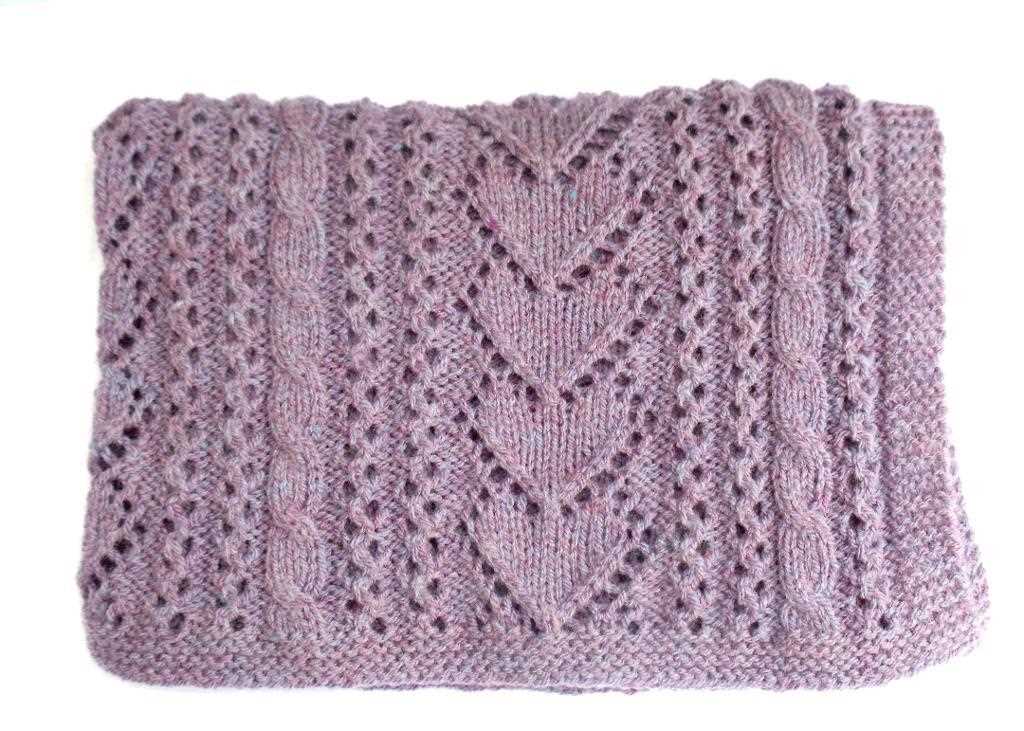 Aran blanket knitting pattern