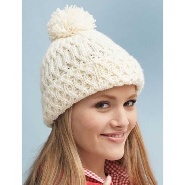 Aran cable hat knitting pattern