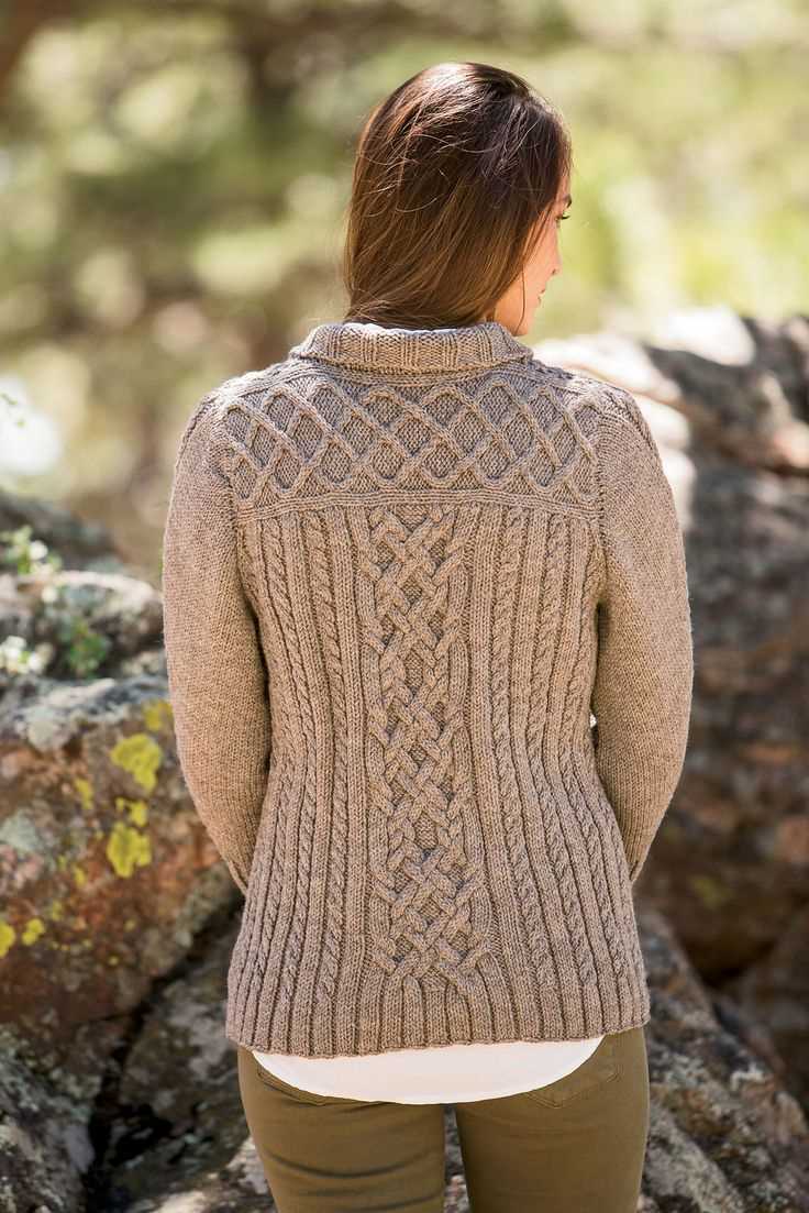 Aran cardigan knitting pattern